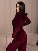 Женский костюм с брюками мод.2303/1 / Бордовый №3