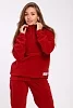 Женский костюм с брюками 35354 / бордовый №8