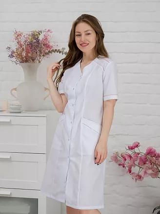 Халат медицинский женский М-022 Тиси / белый