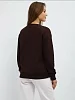 Женский свитшот оверсайз С18 / Коричневый (сердца) №2