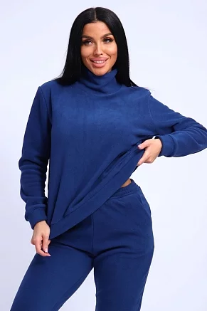 Женский костюм с брюками 35355 / васильковый