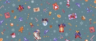 Полотенце кухонное вафельное / Колядки 1