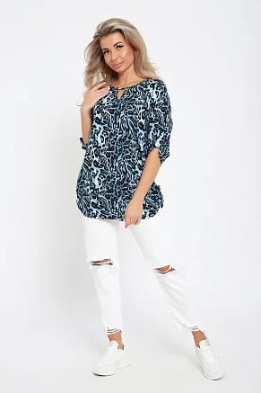 Женская туника 36856 / голубой
