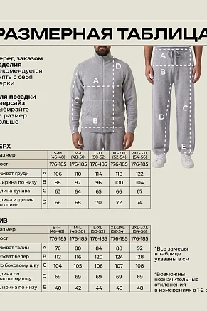 Мужской костюм с брюками 14631 / серый