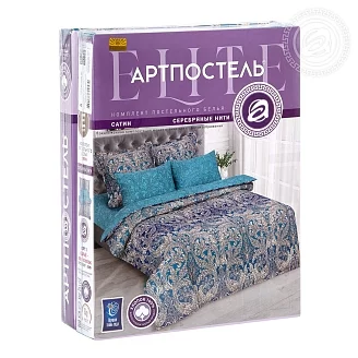 Постельное белье сатин Россия / Серебряные нити
