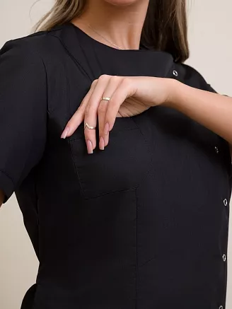 Костюм медицинский женский М-132 Тиси / черный