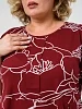 Женское платье "Маки" 2331-К / Бордовый №10