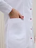 Халат медицинский женский М-051 Тиси / белый/красный №2