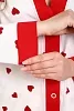 Женская пижама 18062 / белый сердечки №9