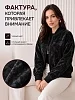 Женский джемпер-бомбер на молнии / Черный варенка №1