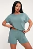 Женский костюм с шортами 35339 / малахитовый №4