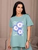 Женский костюм с брюками мод.2268/2 / Ментол №3