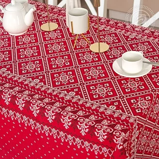 Скатерть рогожка / Народные узоры