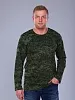 Футболка мужская Цифра длинный рукав / зеленый №4