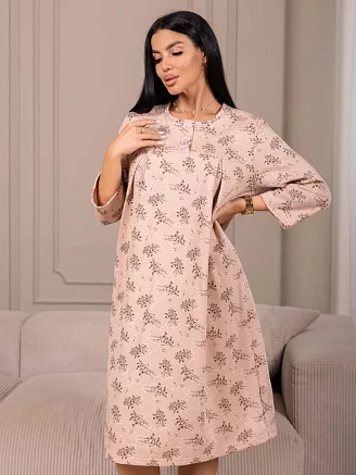 Женская ночная сорочка мод.1782/22 / Бежевый