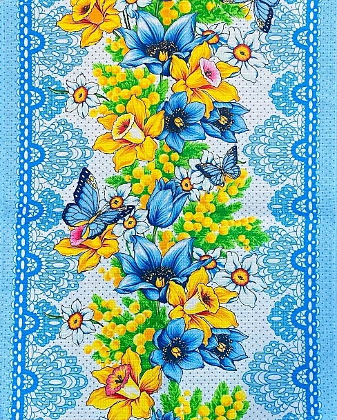 Полотенце кухонное вафельное полотно купон / В ассортименте