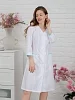 Халат медицинский женский М-038 Тиси / белый/бирюза №13