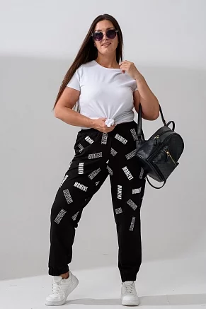Женские брюки 9265 / черный+момент