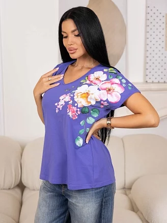 Женская футболка мод.2223/2 / Сиреневый