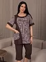 Женский костюм мод.2143/1 / Коричневый