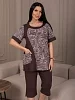 Женский костюм мод.2143/1 / Коричневый
