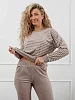 Женский костюм с брюками М-1009 / Кофе №10