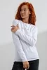 Женский лонгслив 8513 / белый+girl №9