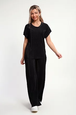 Женский костюм с брюками 32828 / черный