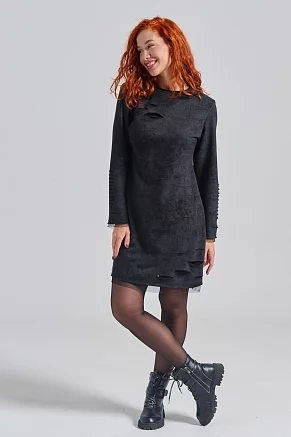 Женское платье 67184 / черный винтаж