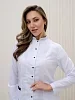 Халат медицинский женский М-051 Тиси / белый/черный №4
