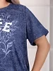 Женский костюм с брюками мод.2225 / Синий №6