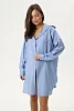 Женская туника 14491/2 с капюшоном / сиреневый