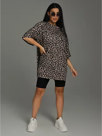 Женская футболка Ирбис / Кофе