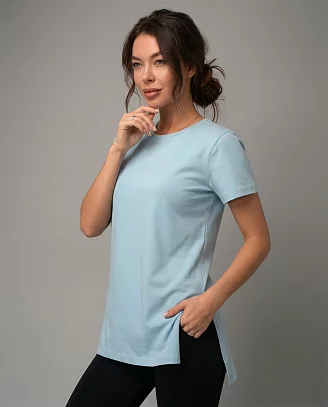 Женская футболка 14557 / голубой