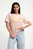 Женская футболка 85662 / бежевый №2