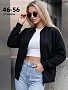 Женский бомбер 20693 / черный