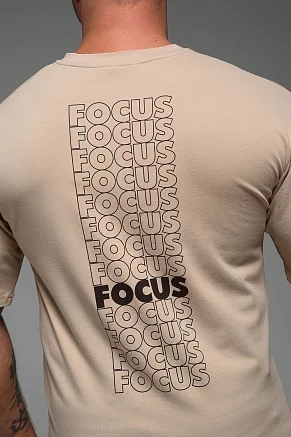 Футболка мужская 8507/1 Focus оверсайз / какао
