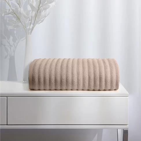 Полотенце махровое "Soft Silver" / 100/150 Песчаный берег