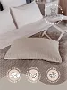 Подушка "Сила природы" с лузгой гречихи, лён №3