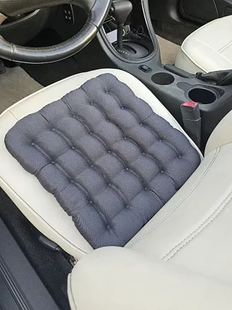 Подушка автомобильная на сиденье "АВТО-БИО" 40x40 / темно-серая