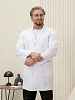 Халат медицинский мужской М-053 Элит-145 / белый №1