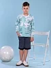 Детский лонгслив "Марк" / бирюза №1