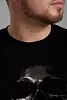 Мужская футболка 8545 / черный+жест №13
