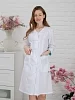Халат медицинский женский М-038 Тиси / белый/бирюза №18