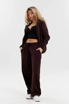 Женский костюм с брюками 36994 / шоколад