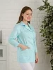Рубашка медицинская женская М-215 Элит-145/Стрейч / св.бирюза №2