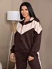 Женский костюм с брюками мод.2229 / Коричневый №3