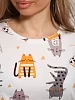 Женская пижама с шортами Рыжик / Лиловый №11