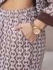Женский костюм с брюками мод.2270 / Коричневый №7