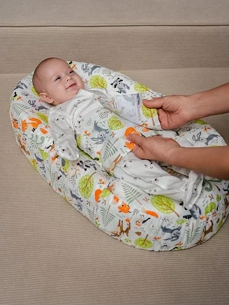 Подушка c эффектом памяти «Baby-Люлька» / лесная полянка
